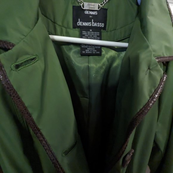 Dennis by Dennis Basso Green Raincoat jacket - Picture 6 of 6